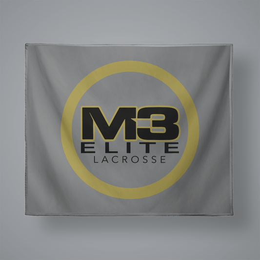 M3 Elite Small Plush Throw Blanket Signature Lacrosse