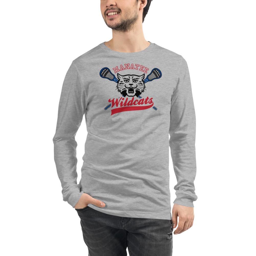 Manatee Wildcats Adult Premium Long Sleeve T -Shirt Signature Lacrosse