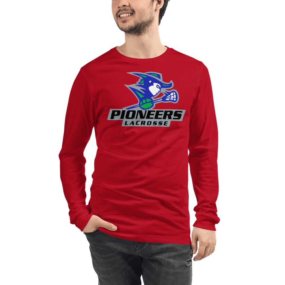 Martin County Pioneers Lacrosse Adult Premium Long Sleeve T -Shirt Signature Lacrosse