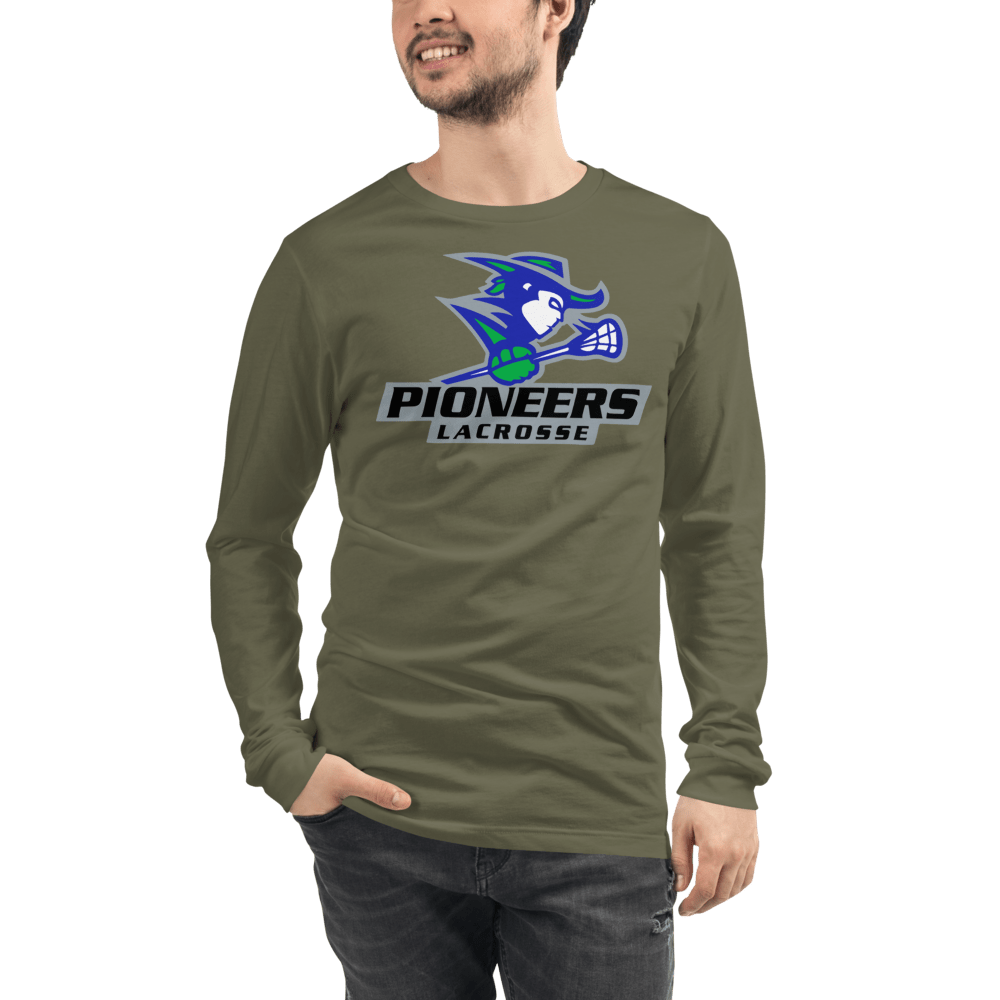 Martin County Pioneers Lacrosse Adult Premium Long Sleeve T -Shirt Signature Lacrosse