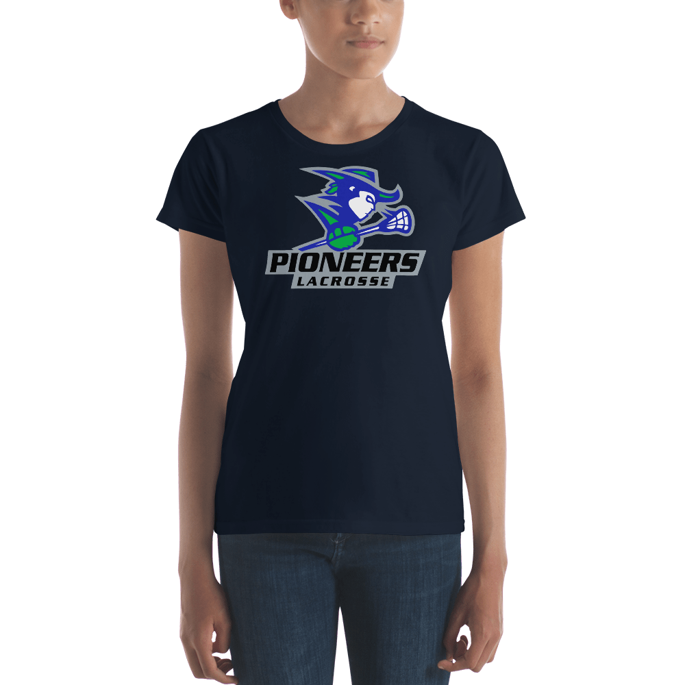 Martin County Pioneers Lacrosse Ladies Fitted Cotton Tee Signature Lacrosse