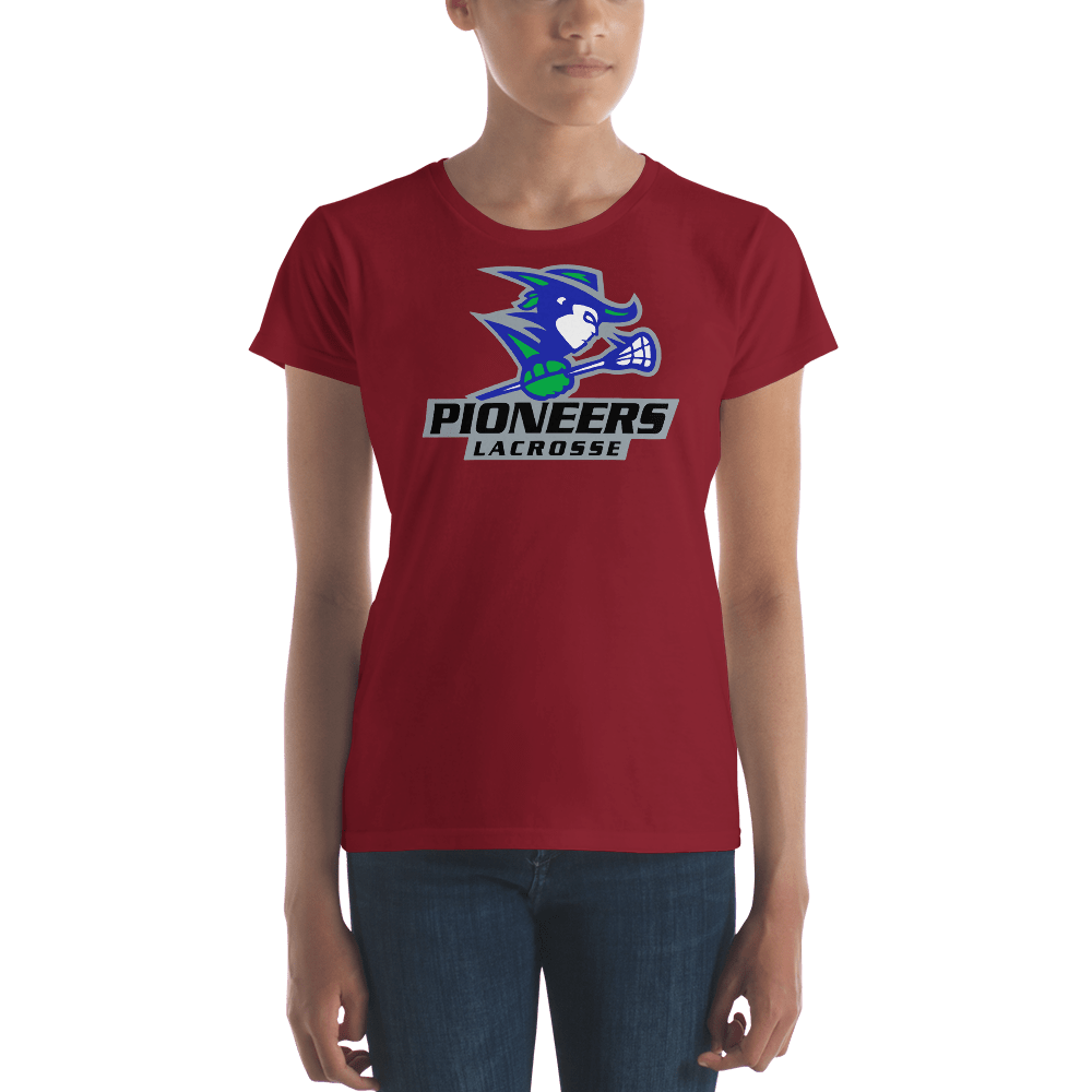 Martin County Pioneers Lacrosse Ladies Fitted Cotton Tee Signature Lacrosse