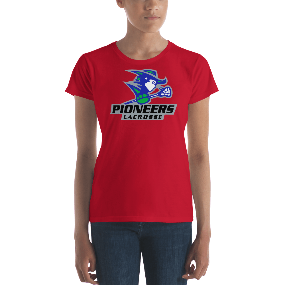 Martin County Pioneers Lacrosse Ladies Fitted Cotton Tee Signature Lacrosse