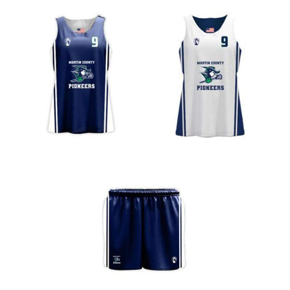 Martin County Pioneers Lacrosse Women's Performance 2 Piece Practice Package - Basic Signature Lacrosse