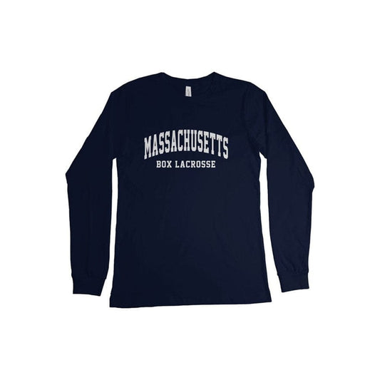 Mass Box Lacrosse Adult Cotton Long Sleeve T-Shirt Signature Lacrosse