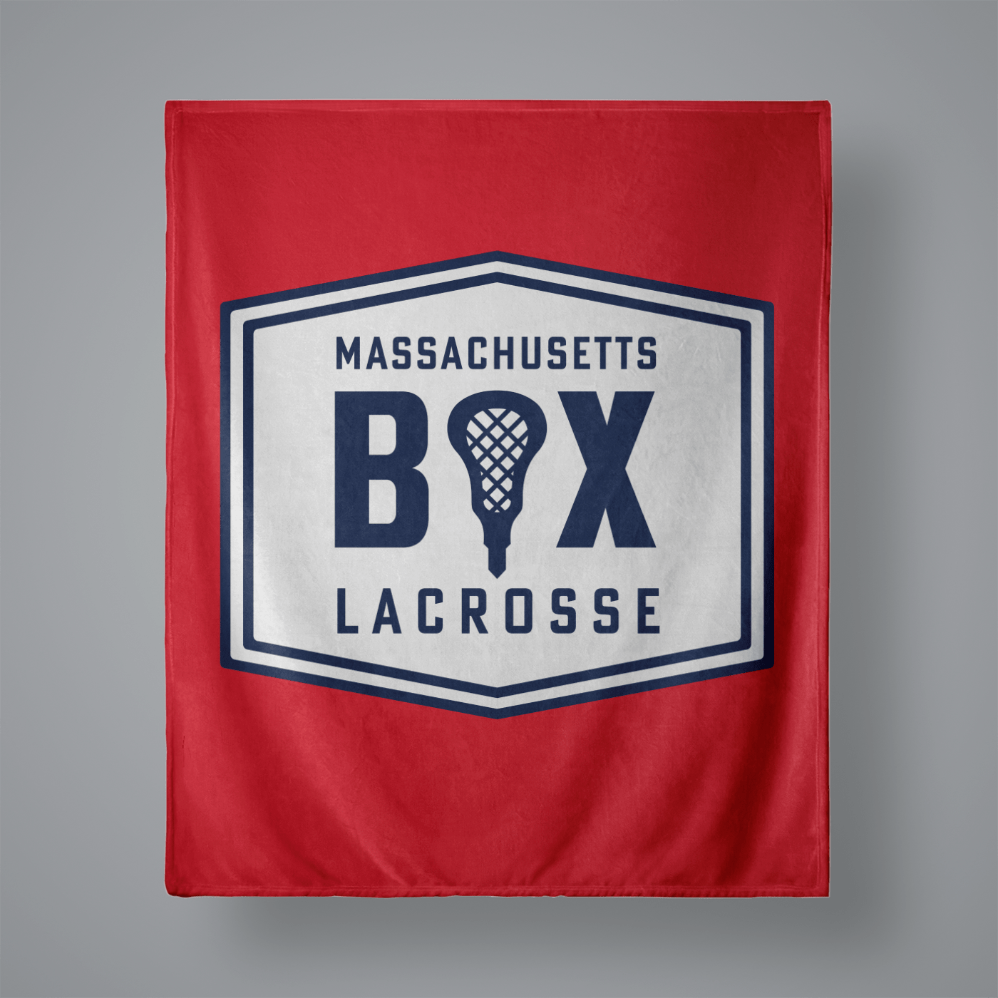 Mass Box Lacrosse Small Plush Throw Blanket Signature Lacrosse