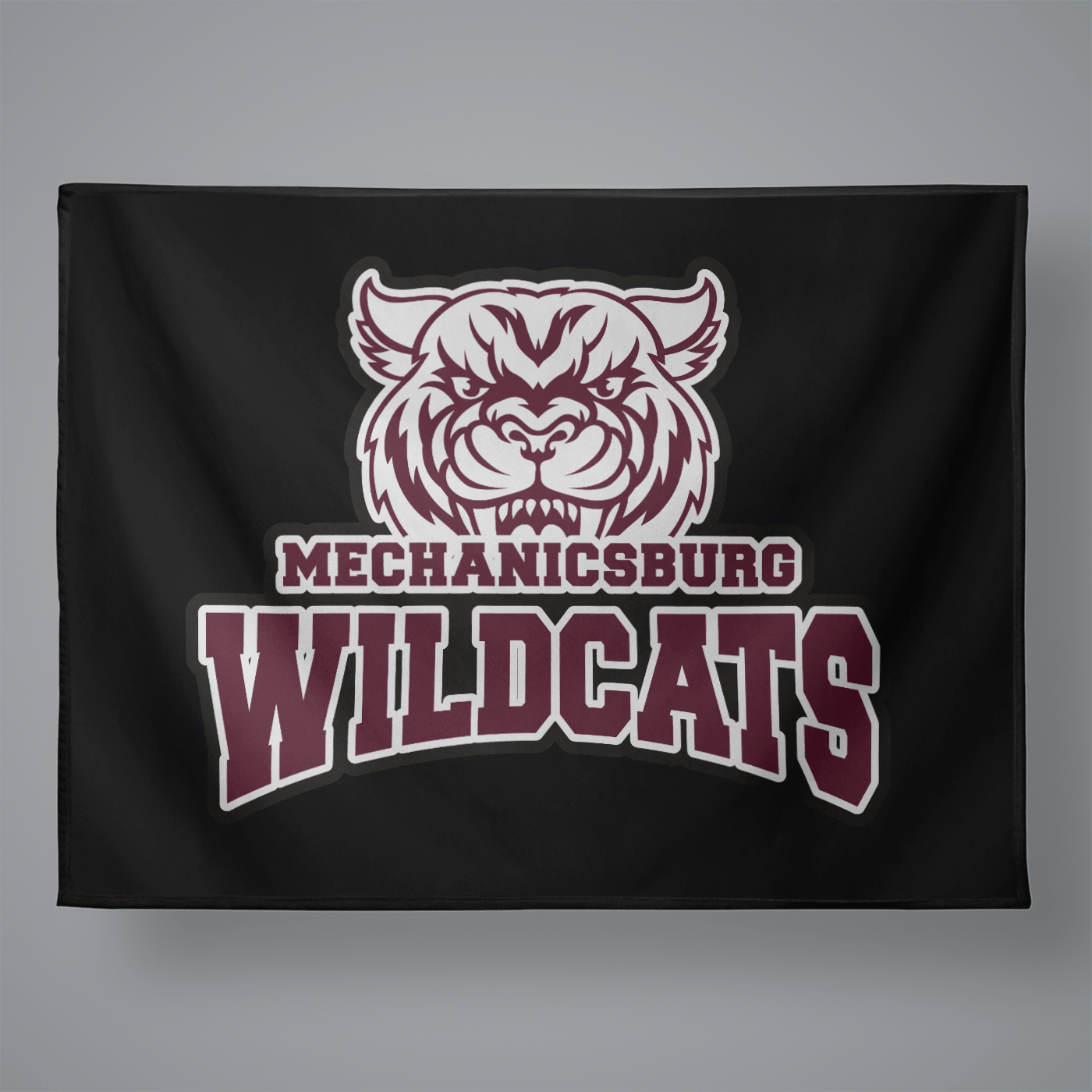 Mechanicsburg Youth Lacrosse Large Plush Throw Blanket Signature Lacrosse