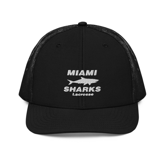 Miami Sharks Lacrosse Club Richardson Trucker Hat Signature Lacrosse