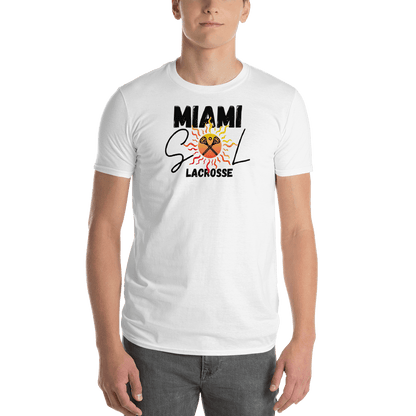 Miami Sol Adult Premium Short Sleeve T -Shirt Signature Lacrosse