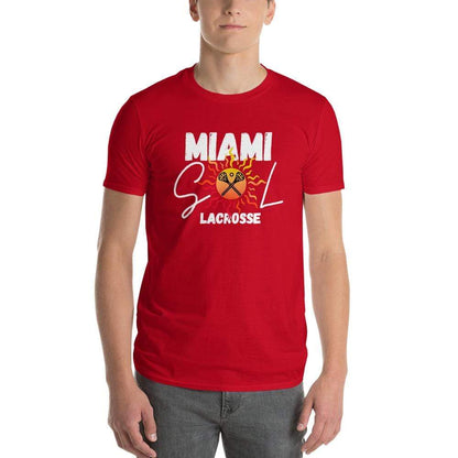 Miami Sol Adult Premium Short Sleeve T-Shirt Signature Lacrosse