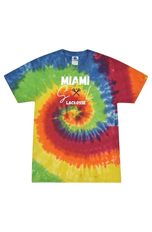 Miami Sol Tie Dye Moondance Adult Tee Signature Lacrosse