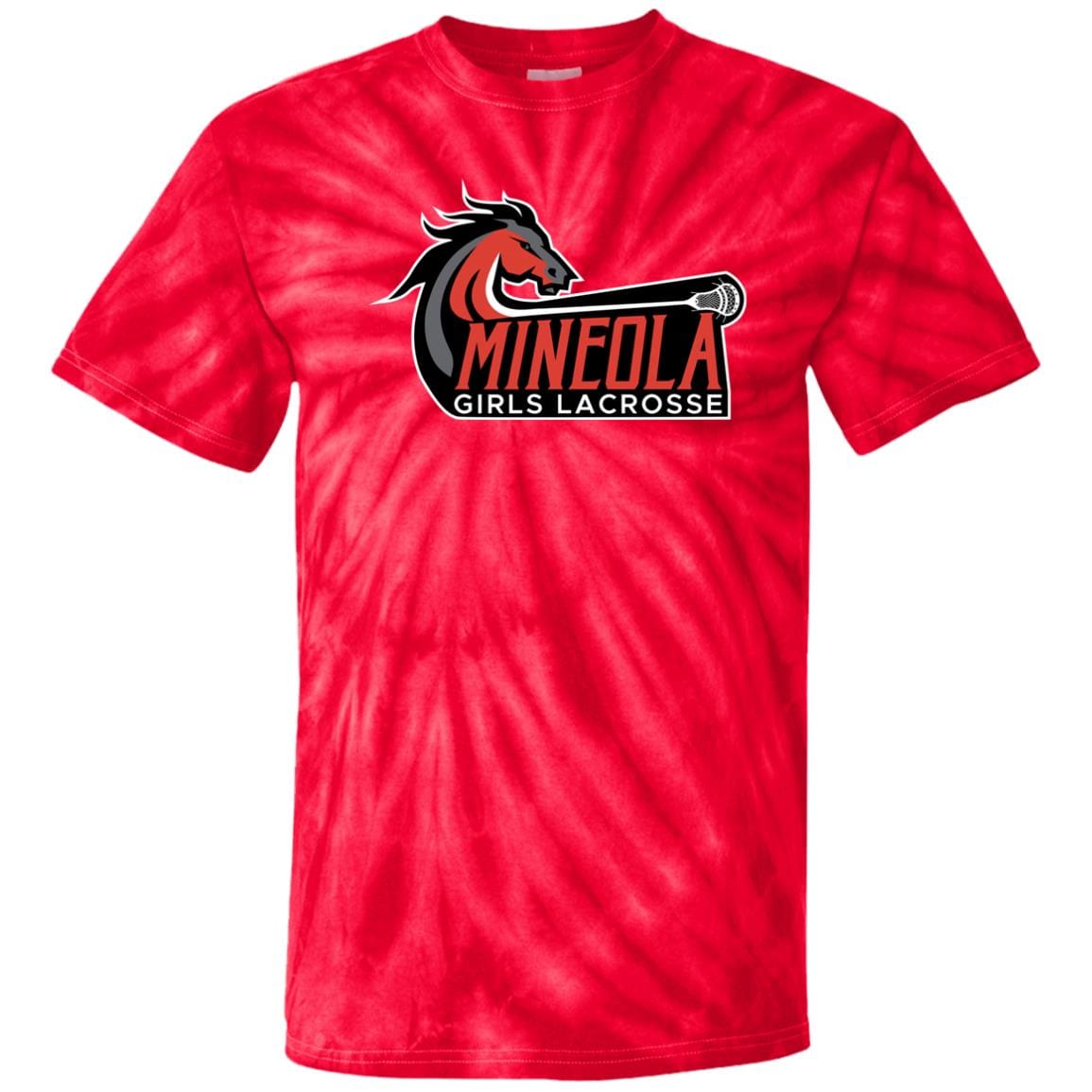 Mineola Girls Lacrosse Adult Cotton Tie Dye T-Shirt Signature Lacrosse
