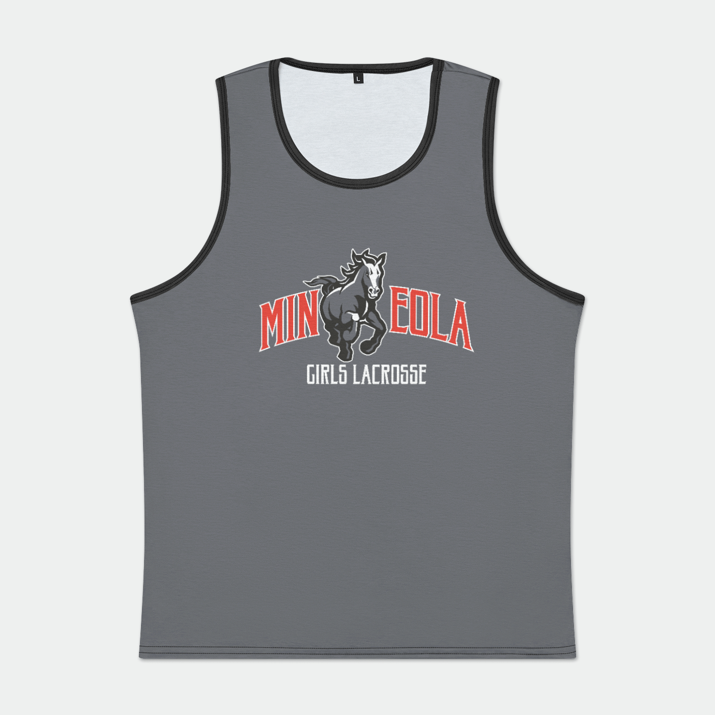 Mineola Girls Lacrosse Adult Men's Tank Top Signature Lacrosse