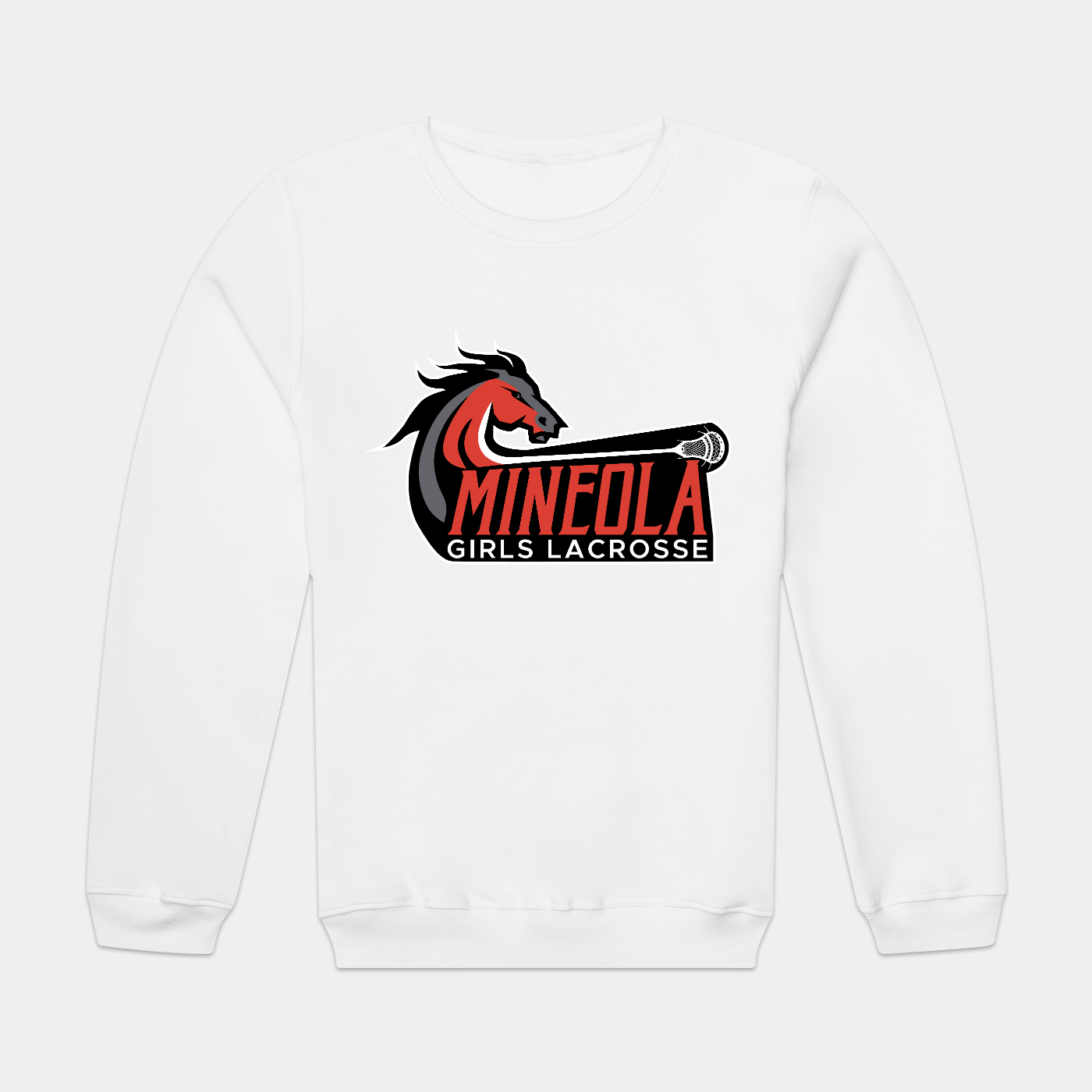 Mineola Girls Lacrosse Adult Sport Sweatshirt Signature Lacrosse