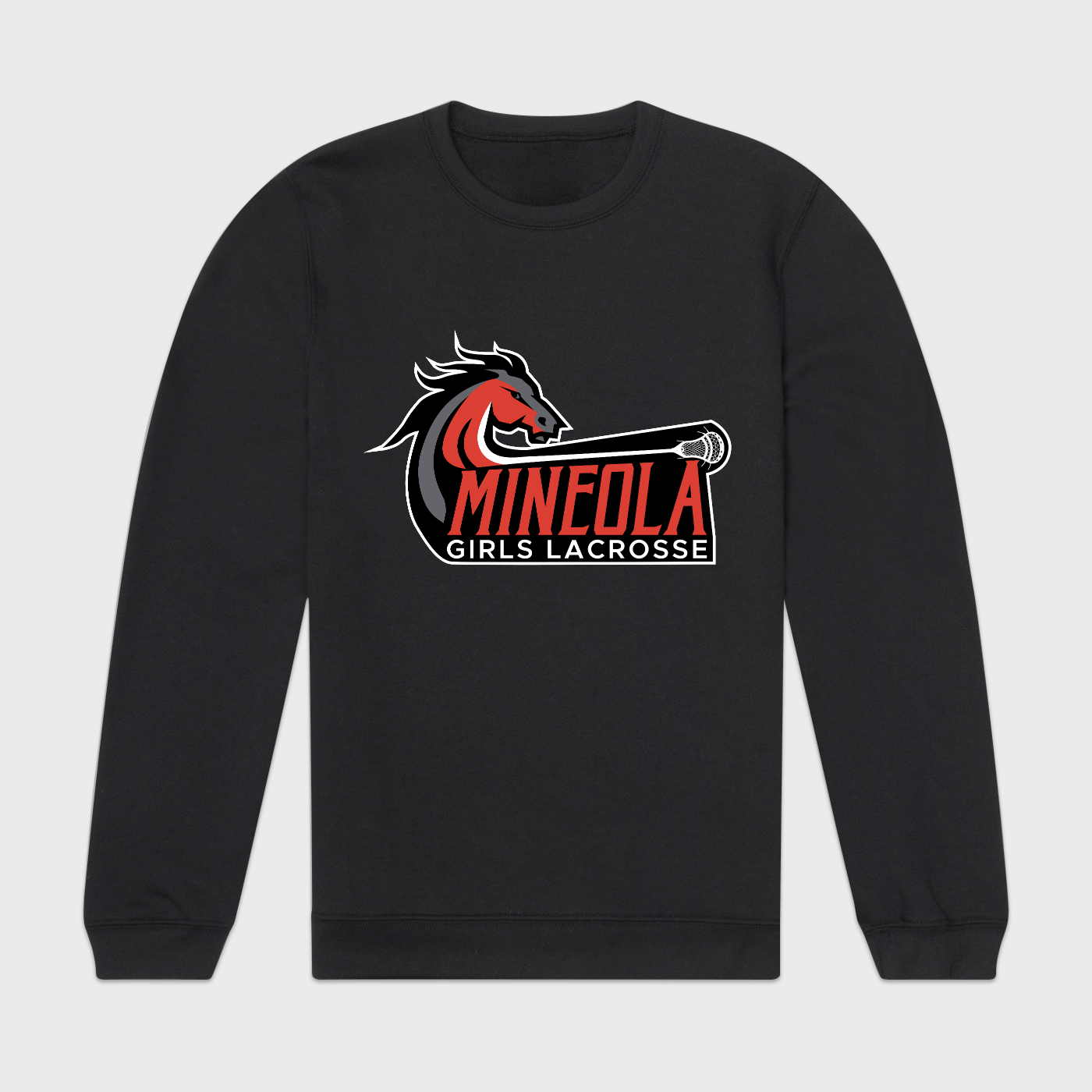 Mineola Girls Lacrosse Adult Sport Sweatshirt Signature Lacrosse