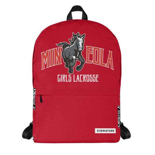 Mineola Girls Lacrosse Backpack Signature Lacrosse