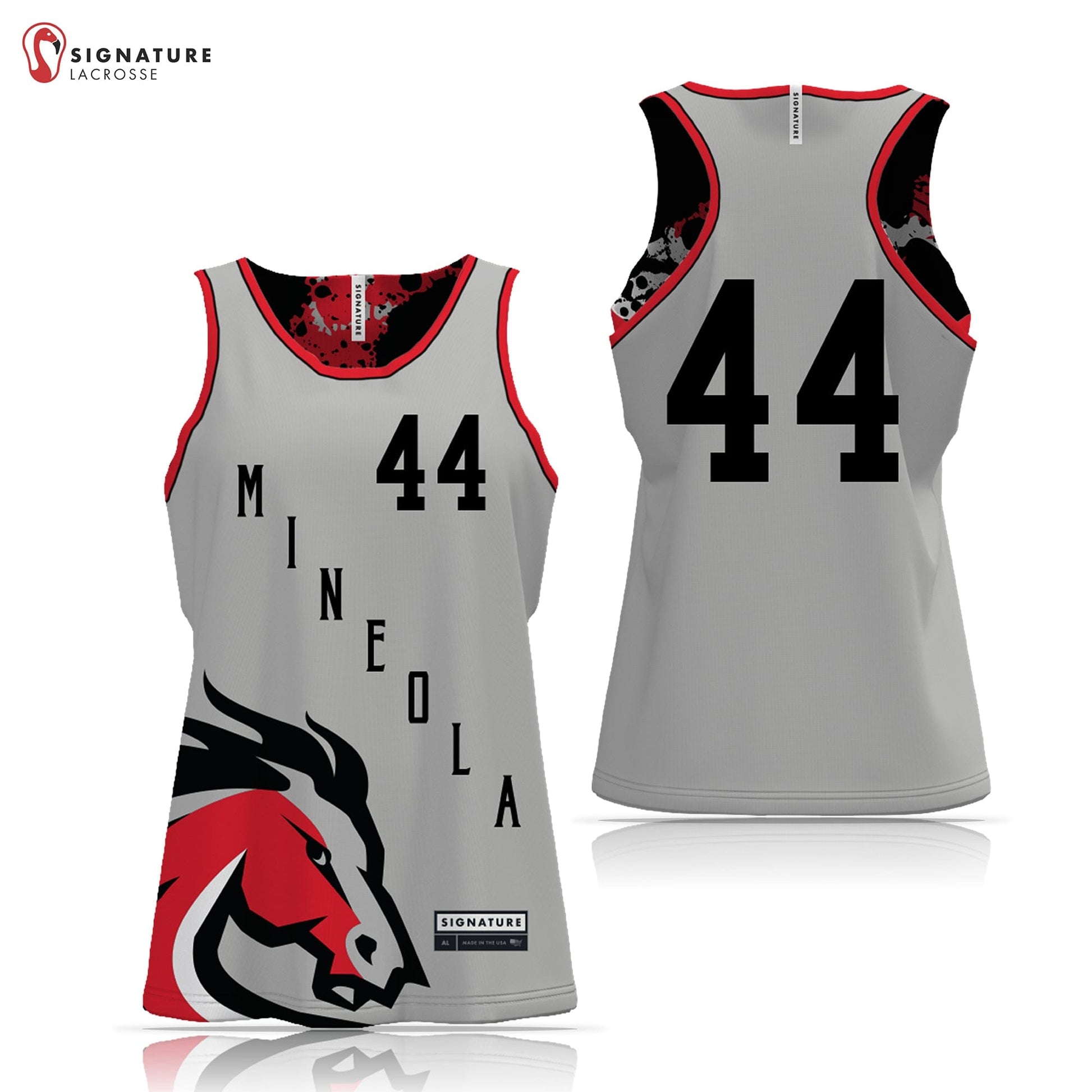 Mineola Girls Lacrosse Women’s Player Game Pinnie Signature Lacrosse