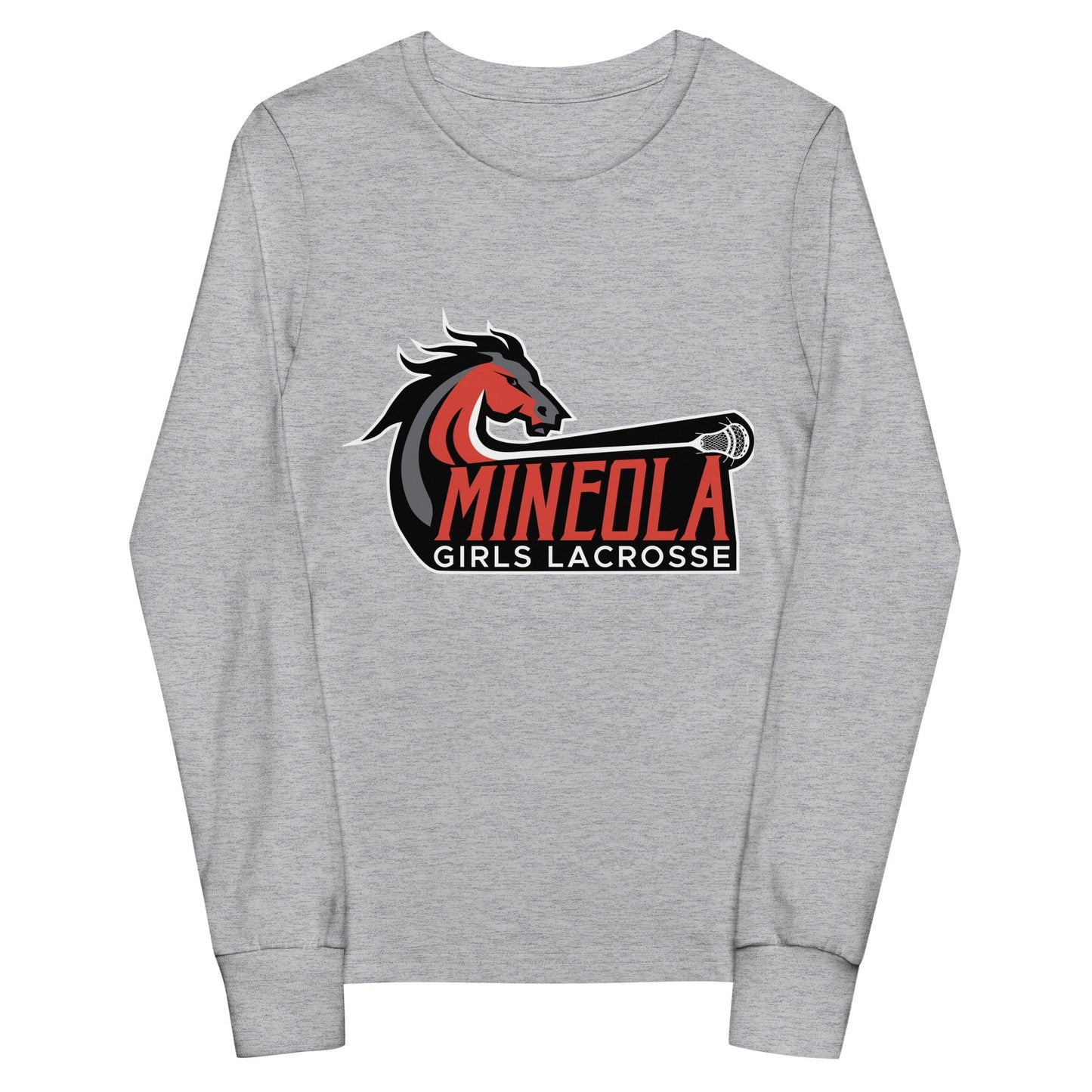 Mineola Girls Lacrosse Youth Cotton Long Sleeve T-Shirt Signature Lacrosse