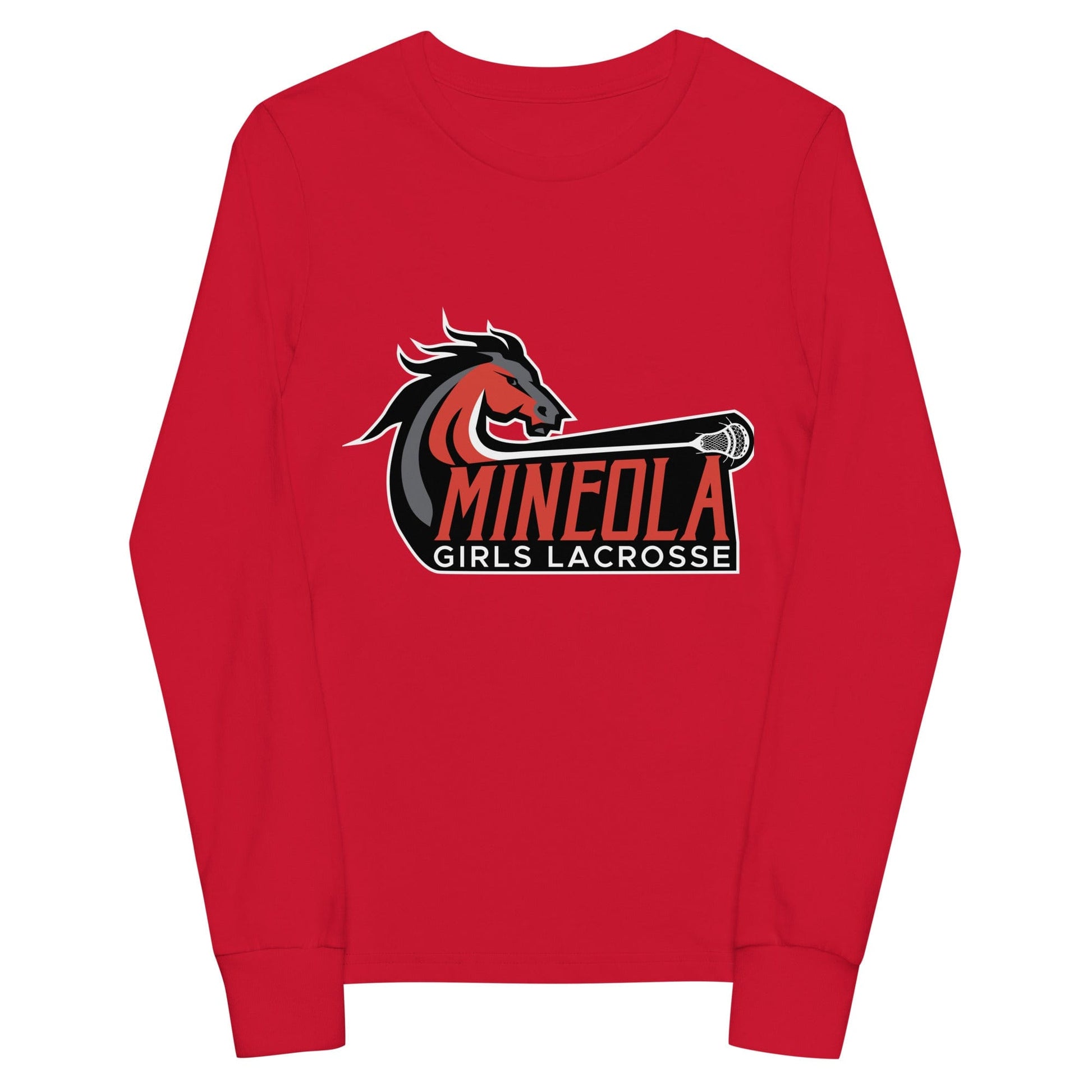 Mineola Girls Lacrosse Youth Cotton Long Sleeve T-Shirt Signature Lacrosse