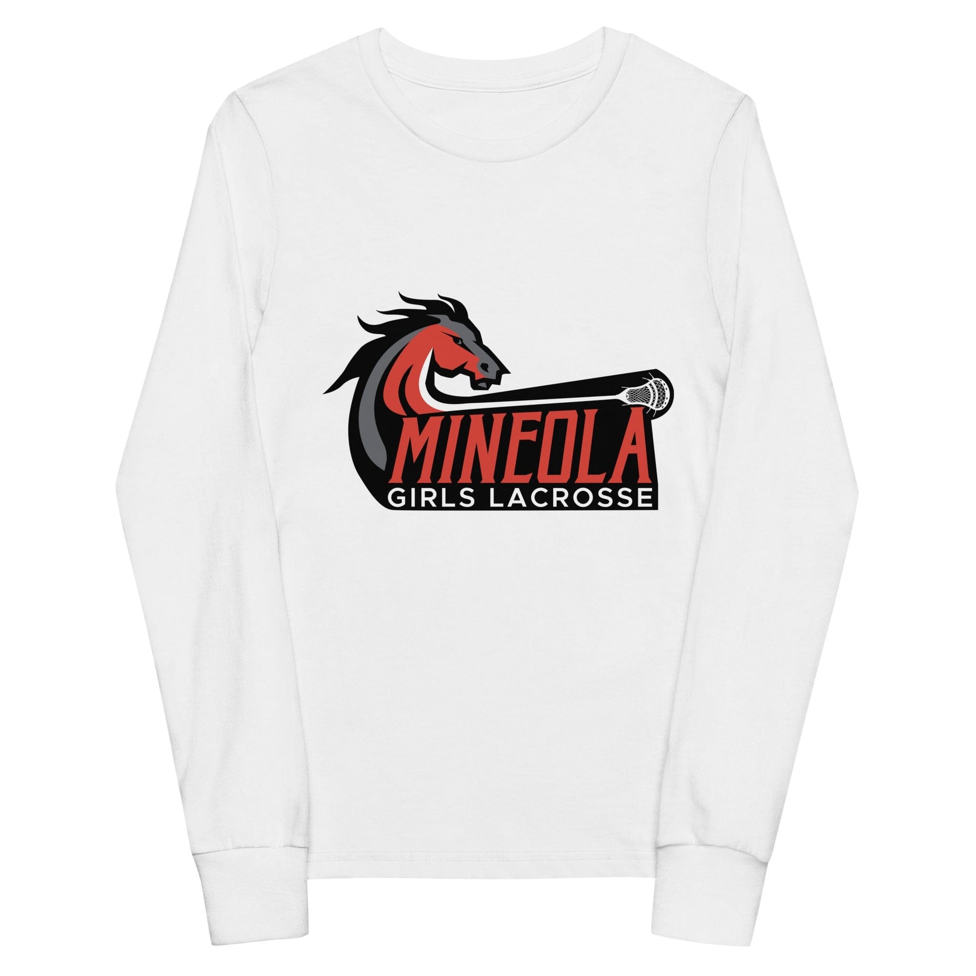 Mineola Girls Lacrosse Youth Cotton Long Sleeve T-Shirt Signature Lacrosse