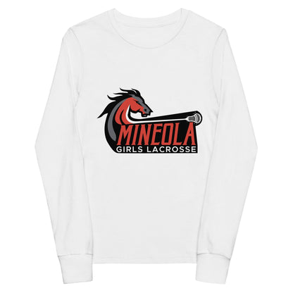 Mineola Girls Lacrosse Youth Cotton Long Sleeve T-Shirt Signature Lacrosse