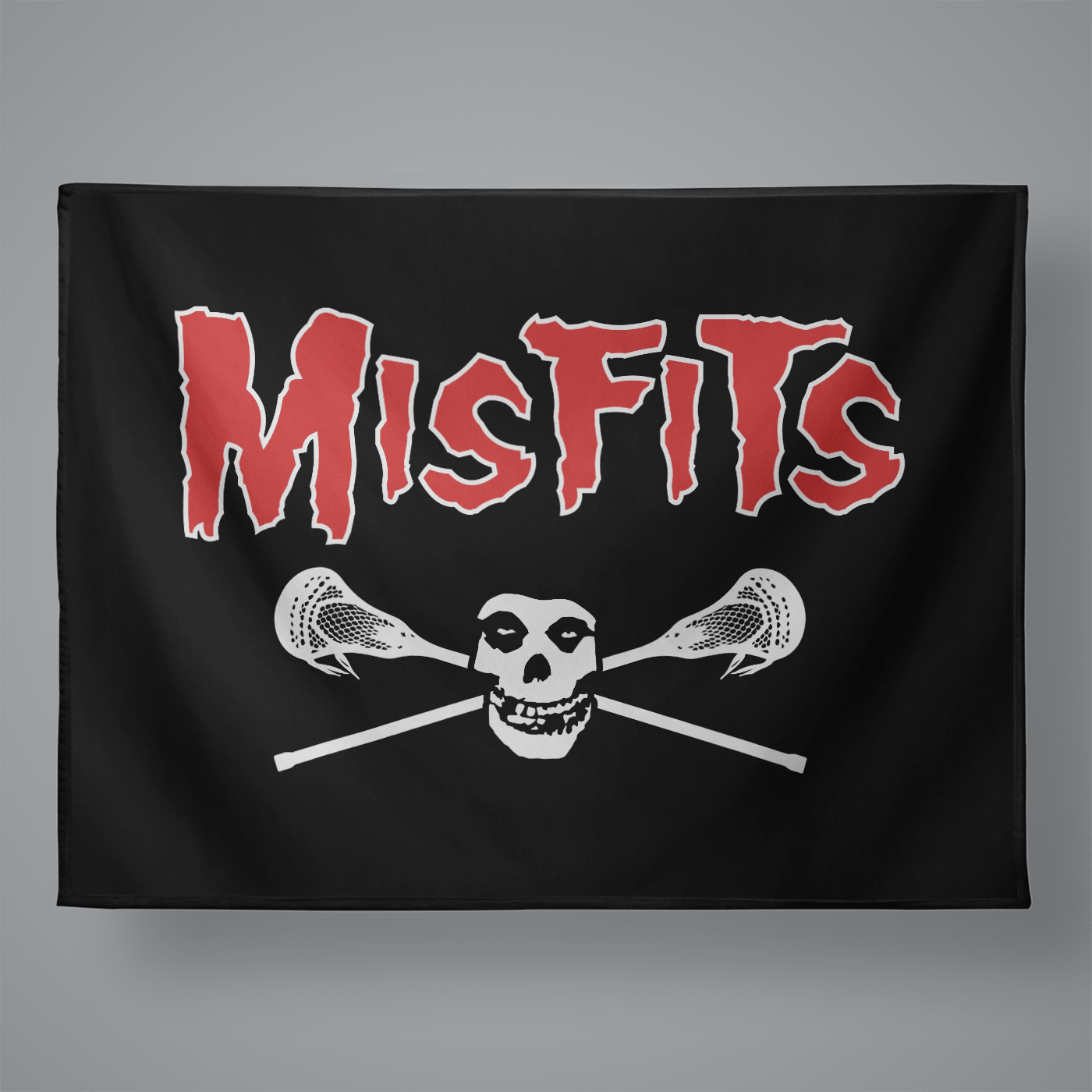 Misfits Lacrosse Large Plush Throw Blanket Signature Lacrosse