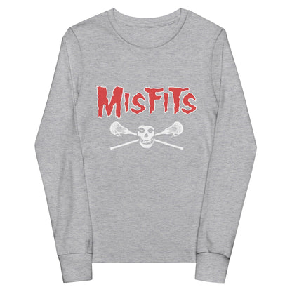 Misfits Lacrosse Youth Cotton Long Sleeve T-Shirt Signature Lacrosse