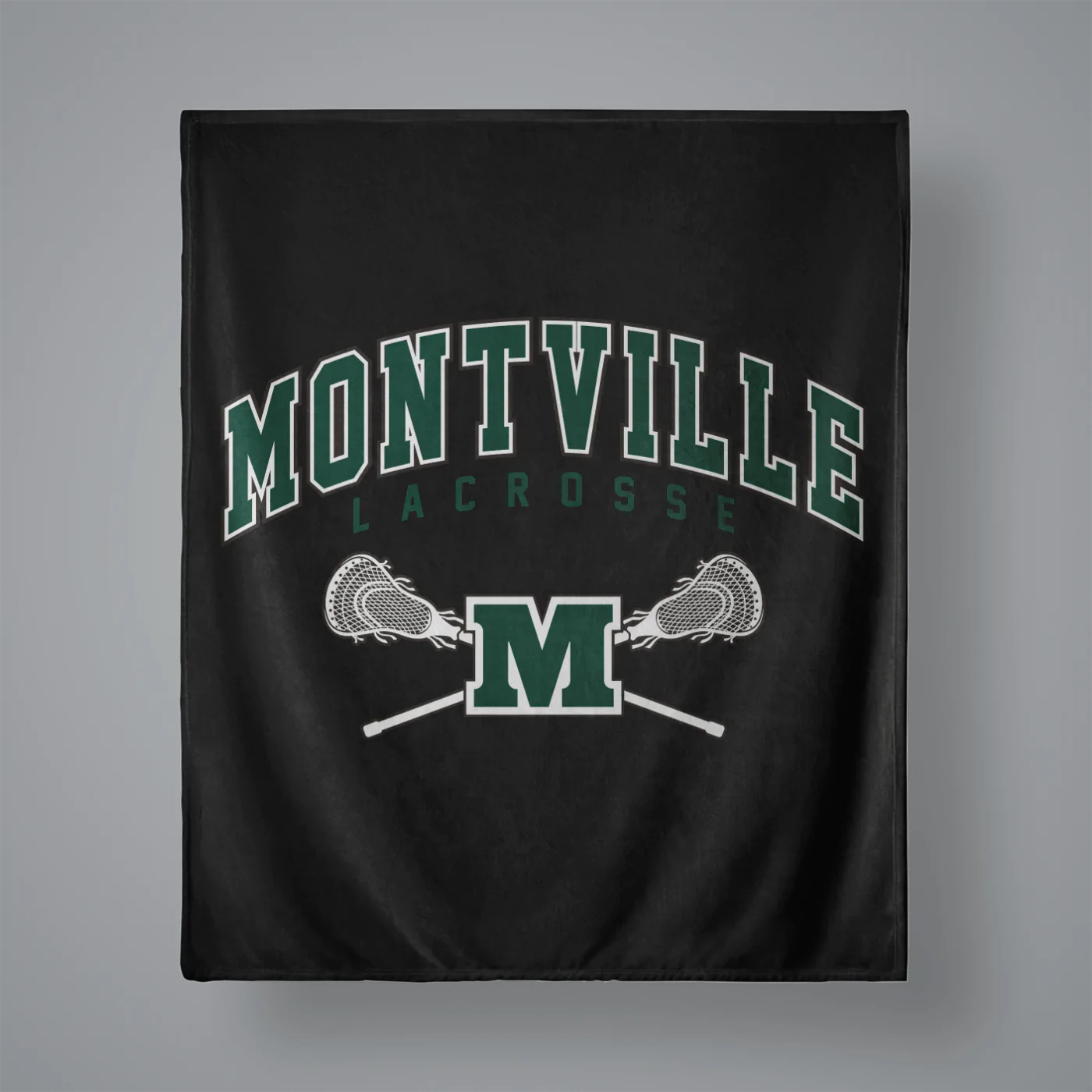 Montville Lacrosse Small Plush Throw Blanket Signature Lacrosse
