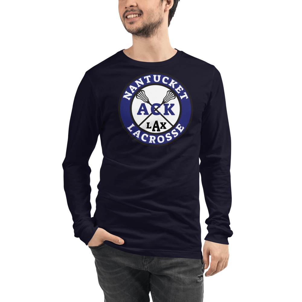 Nantucket Student Lacrosse  Adult Premium Long Sleeve T -Shirt Signature Lacrosse