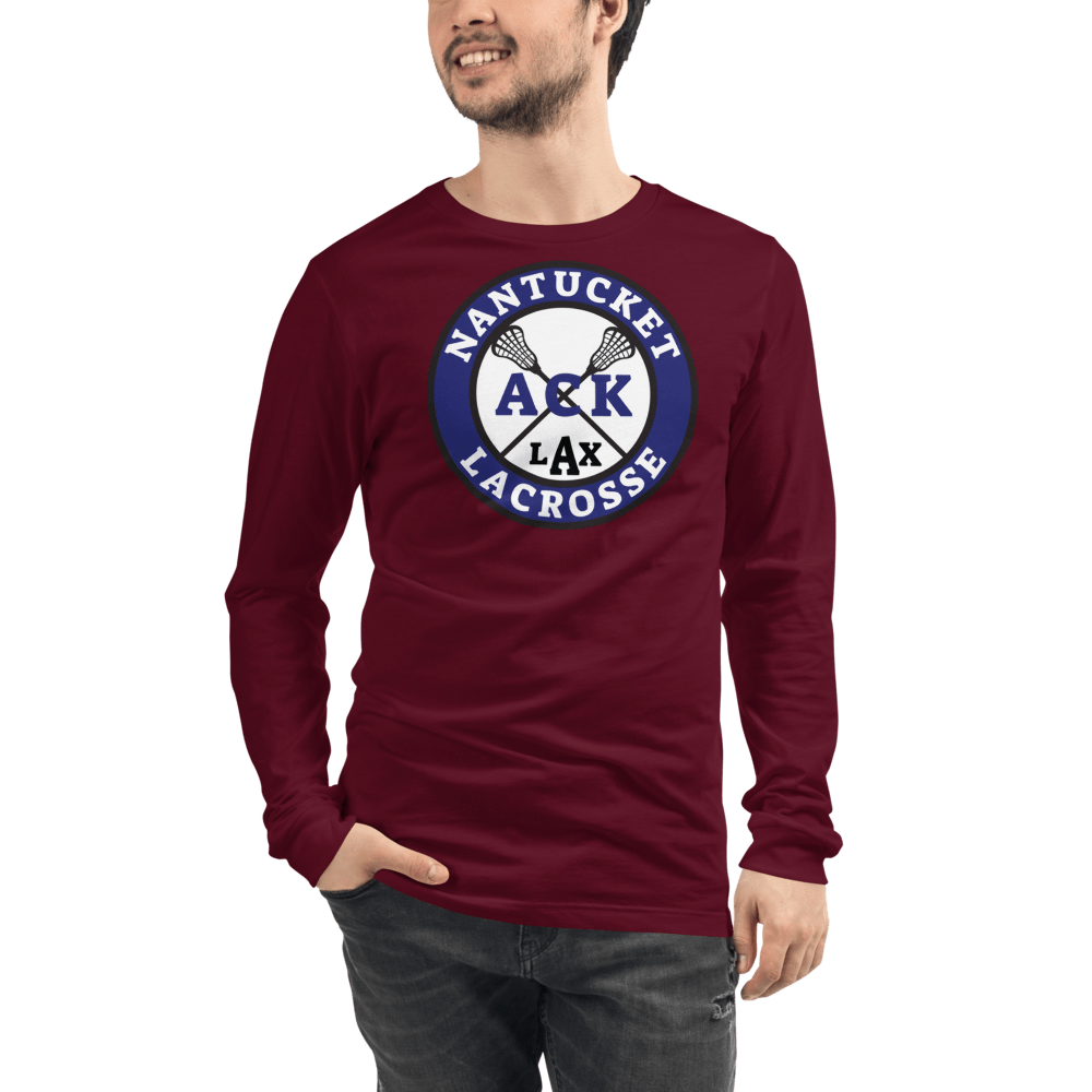 Nantucket Student Lacrosse  Adult Premium Long Sleeve T -Shirt Signature Lacrosse