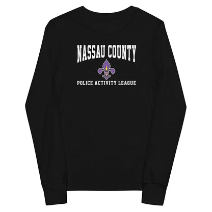 Nassau County PAL Youth Cotton Long Sleeve T-Shirt Signature Lacrosse