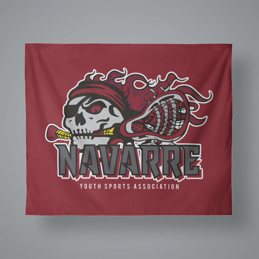 Navarre Lacrosse Small Wall Tapestry Signature Lacrosse