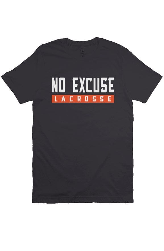 No-Excuse Lacrosse Adult Cotton Short Sleeve T-Shirt Signature Lacrosse