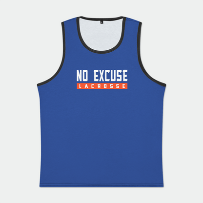 No-Excuse Lacrosse Adult Men's Tank Top Signature Lacrosse