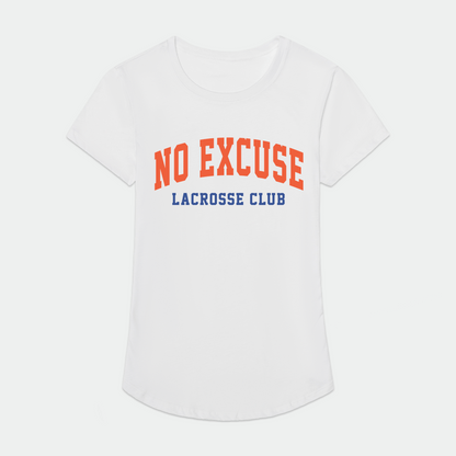 No-Excuse Lacrosse Adult Women's Sport T-Shirt Signature Lacrosse