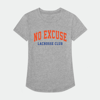 No-Excuse Lacrosse Adult Women's Sport T-Shirt Signature Lacrosse