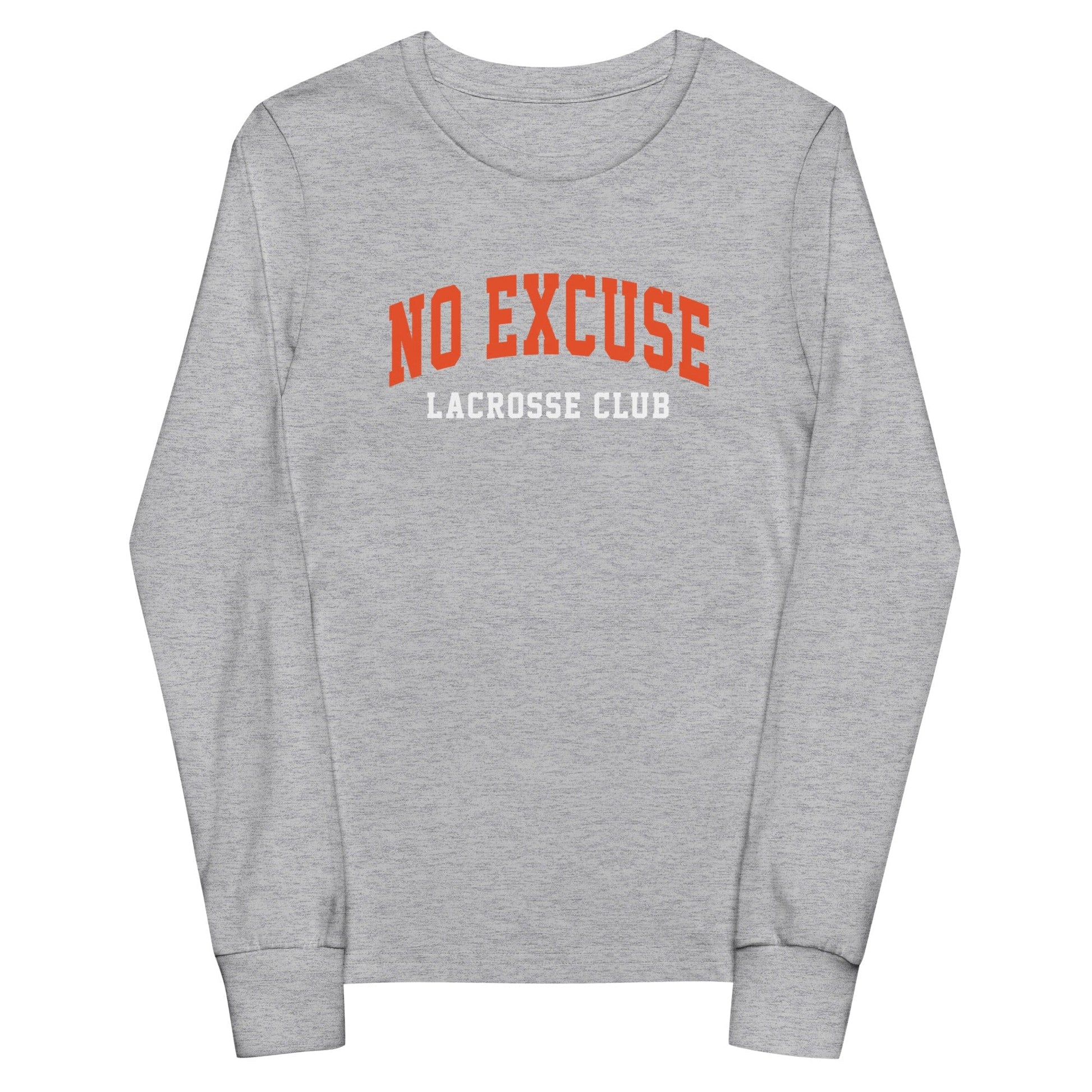 No-Excuse Lacrosse Youth Cotton Long Sleeve T-Shirt Signature Lacrosse
