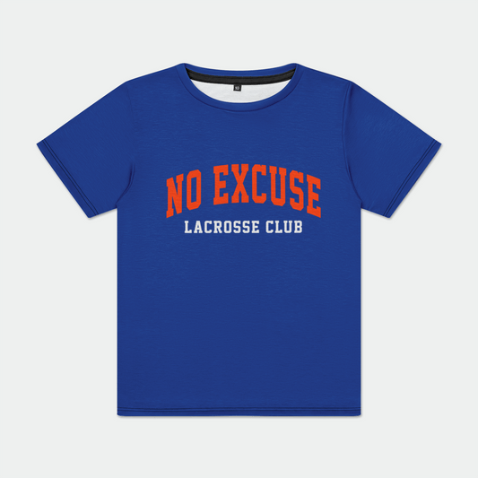 No-Excuse Lacrosse Youth Sport T-Shirt Signature Lacrosse