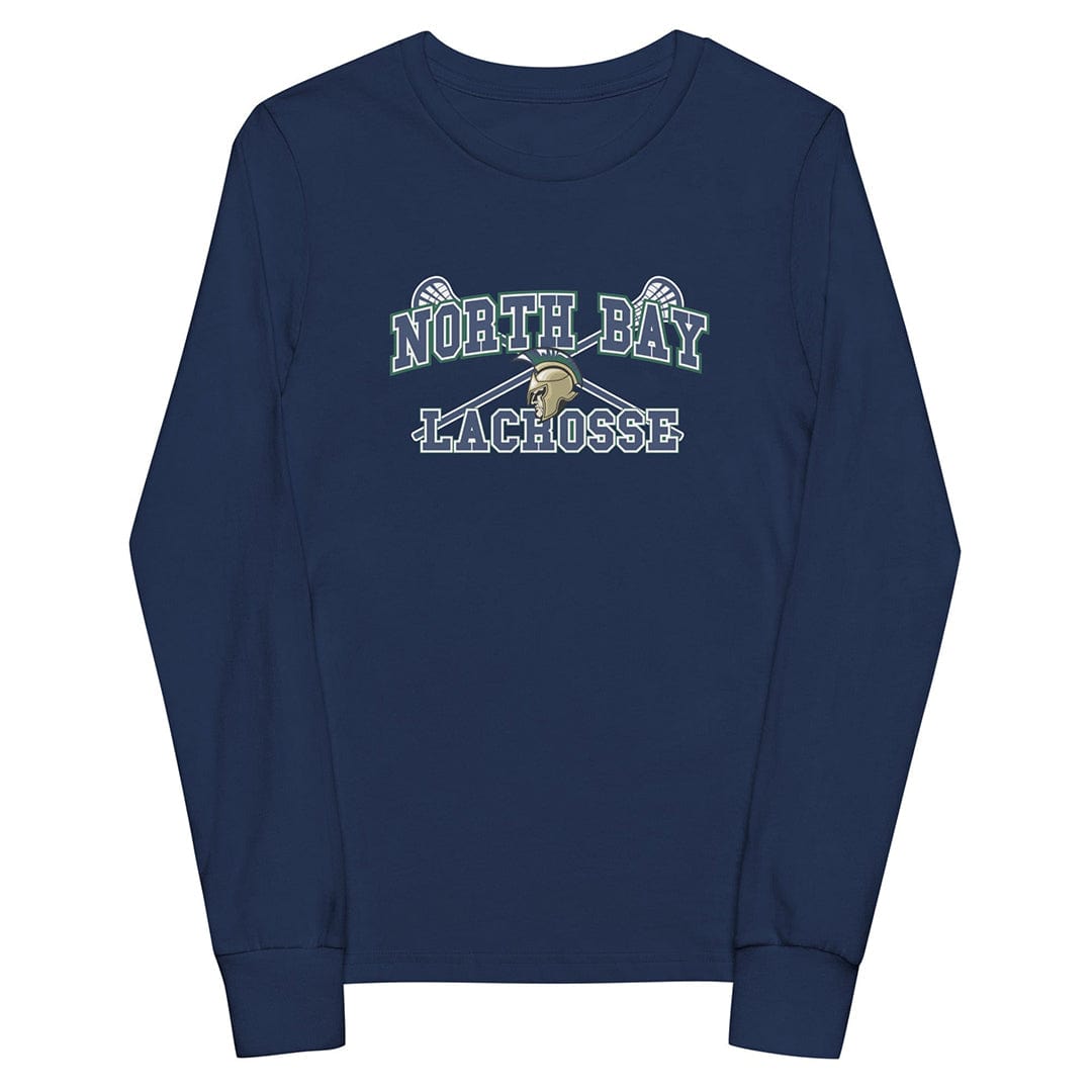North Bay Warriors Lacrosse Youth Cotton Long Sleeve T-Shirt Signature Lacrosse