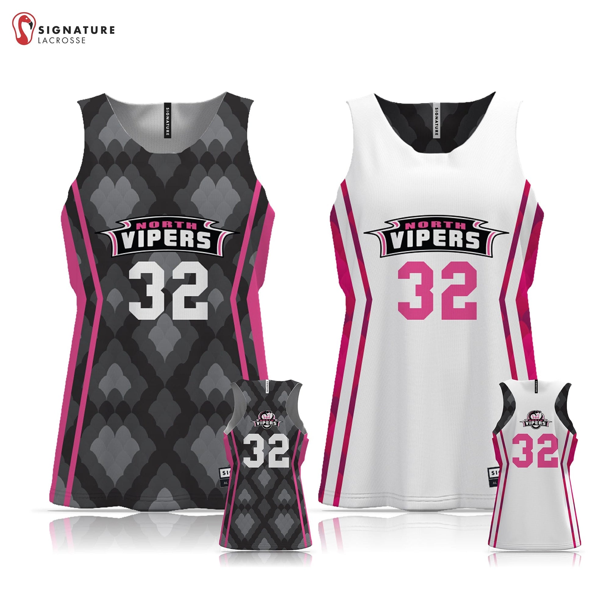 North Vipers Women's 3 Piece Pro Game Package Signature Lacrosse