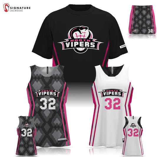 North Vipers Women's 3 Piece Pro Game Package with Skirt Signature Lacrosse