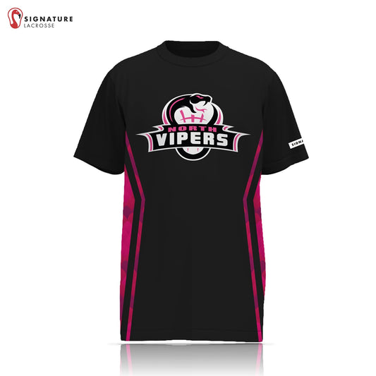 North Vipers Women's Pro Short Sleeve Shooting Shirt Signature Lacrosse