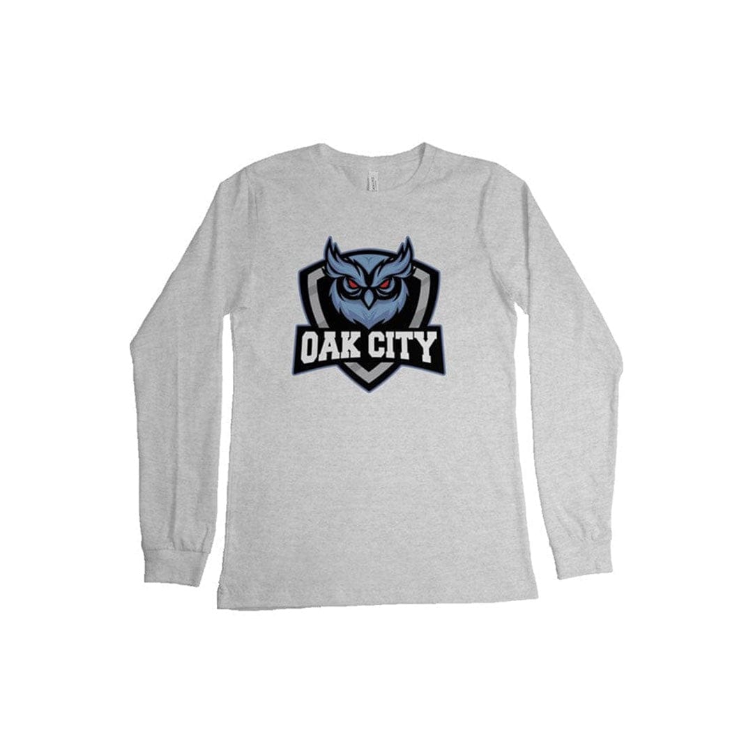 Oak City Owls Lacrosse Adult Cotton Long Sleeve T-Shirt Signature Lacrosse