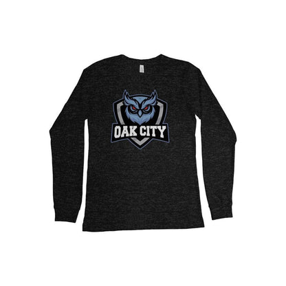 Oak City Owls Lacrosse Adult Cotton Long Sleeve T-Shirt Signature Lacrosse