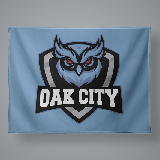 Oak City Owls Lacrosse Large Plush Throw Blanket Signature Lacrosse