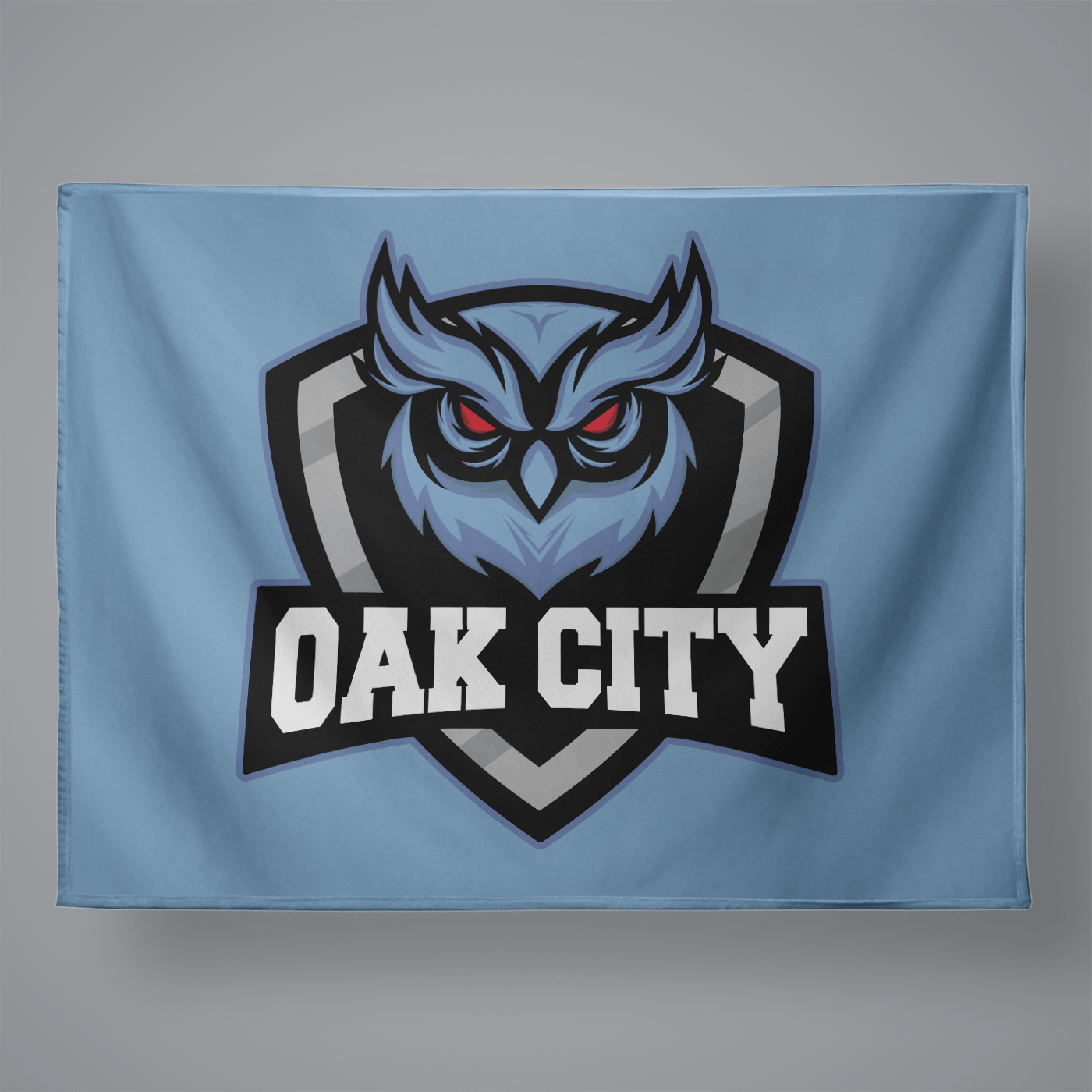 Oak City Owls Lacrosse Large Plush Throw Blanket Signature Lacrosse