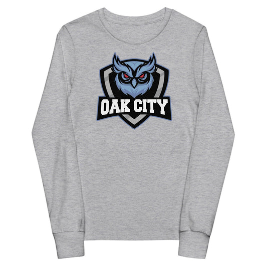 Oak City Owls Lacrosse Youth Cotton Long Sleeve T-Shirt Signature Lacrosse