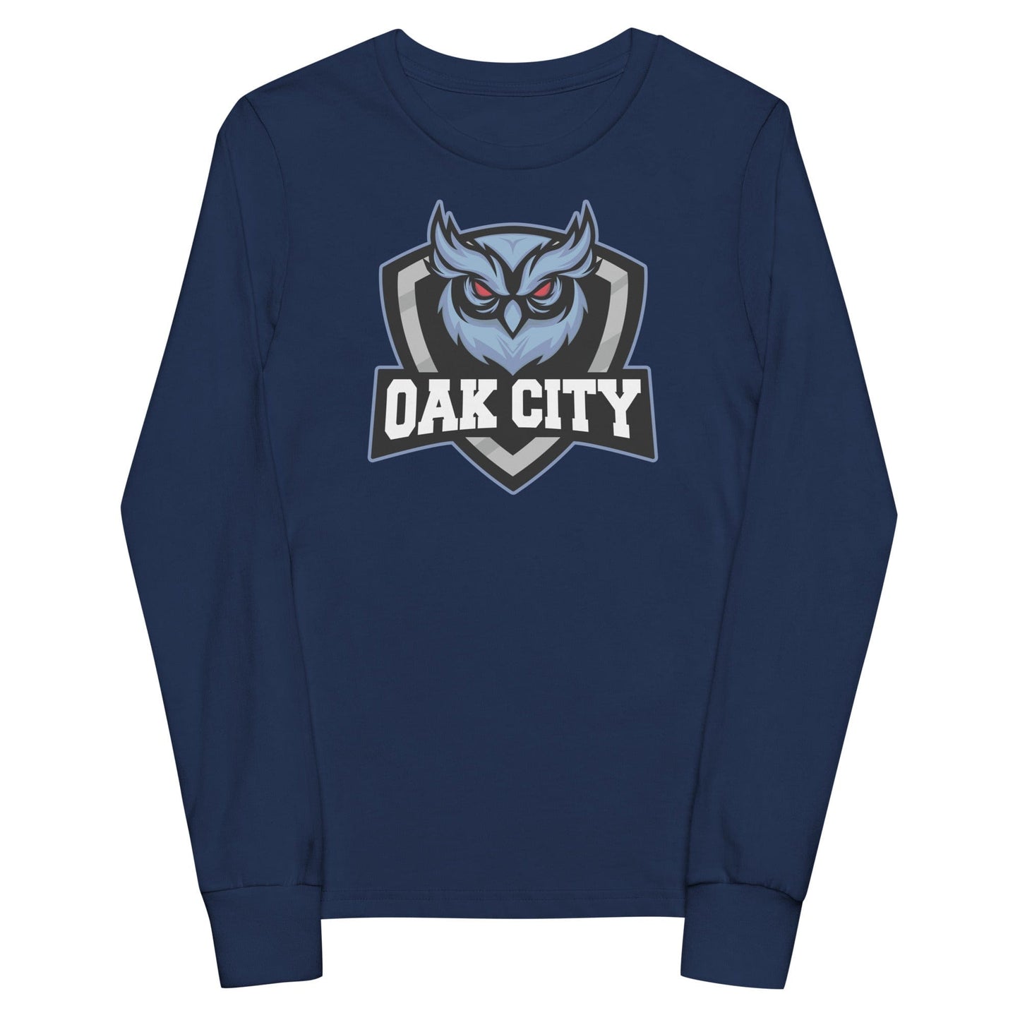 Oak City Owls Lacrosse Youth Cotton Long Sleeve T-Shirt Signature Lacrosse