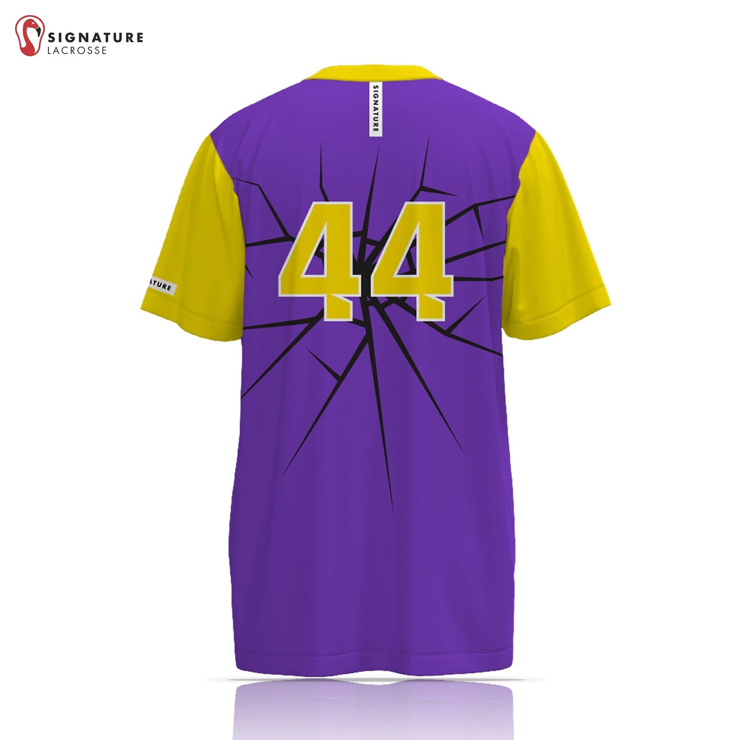 Oh Yeah Lacrosse Pro Purple Short Sleeve Shooting Shirt Signature Lacrosse