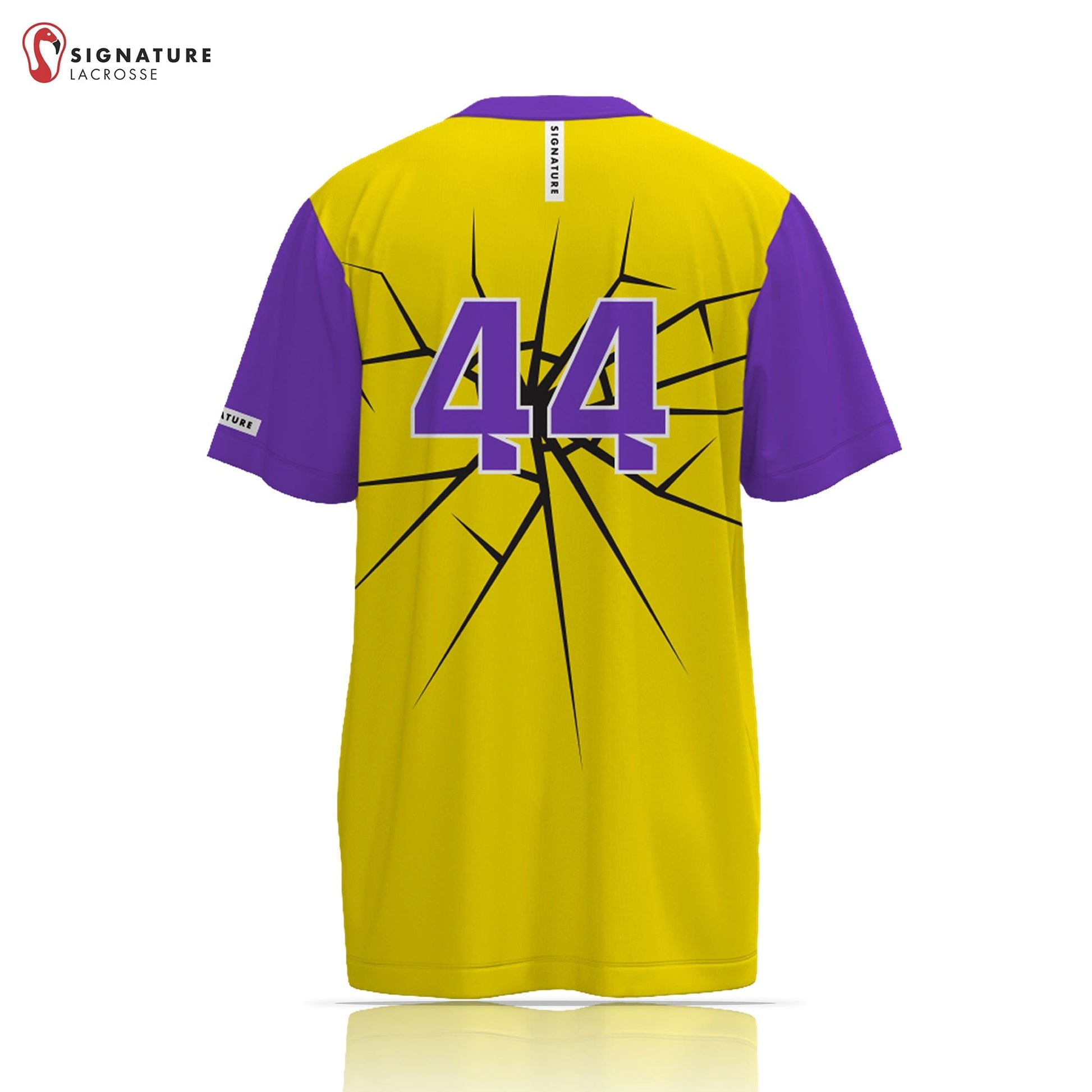 Oh Yeah Lacrosse Pro Yellow Short Sleeve Shooting Shirt Signature Lacrosse